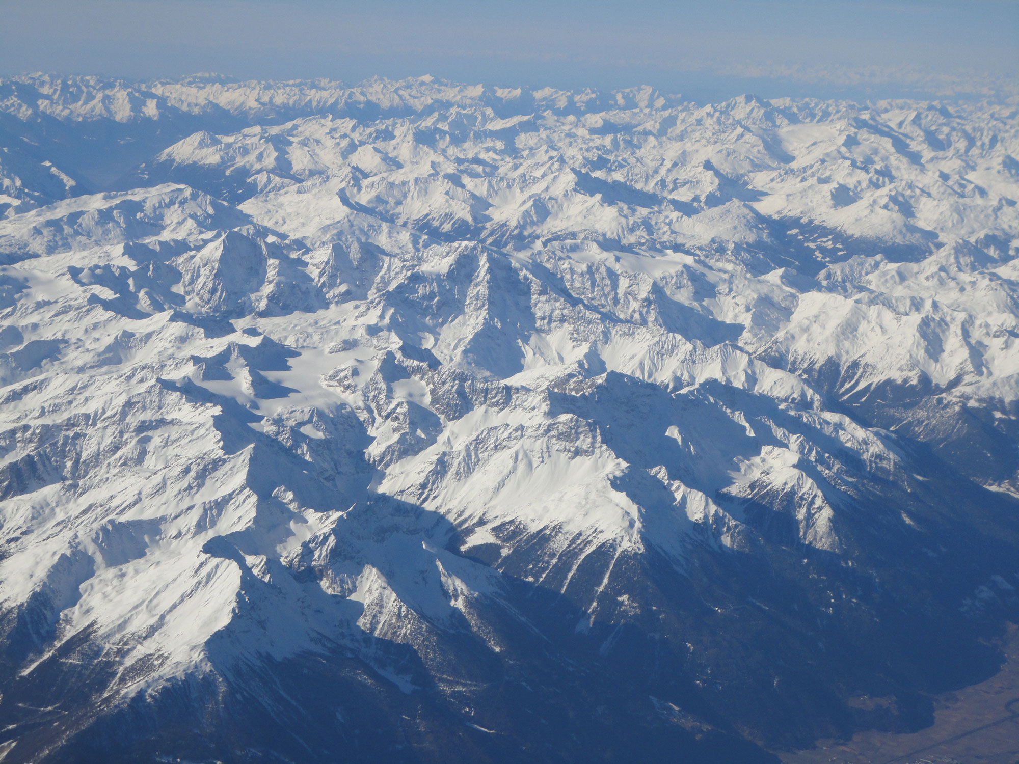 Travel Medicine - View of the Swiss Alps from my airplane window.