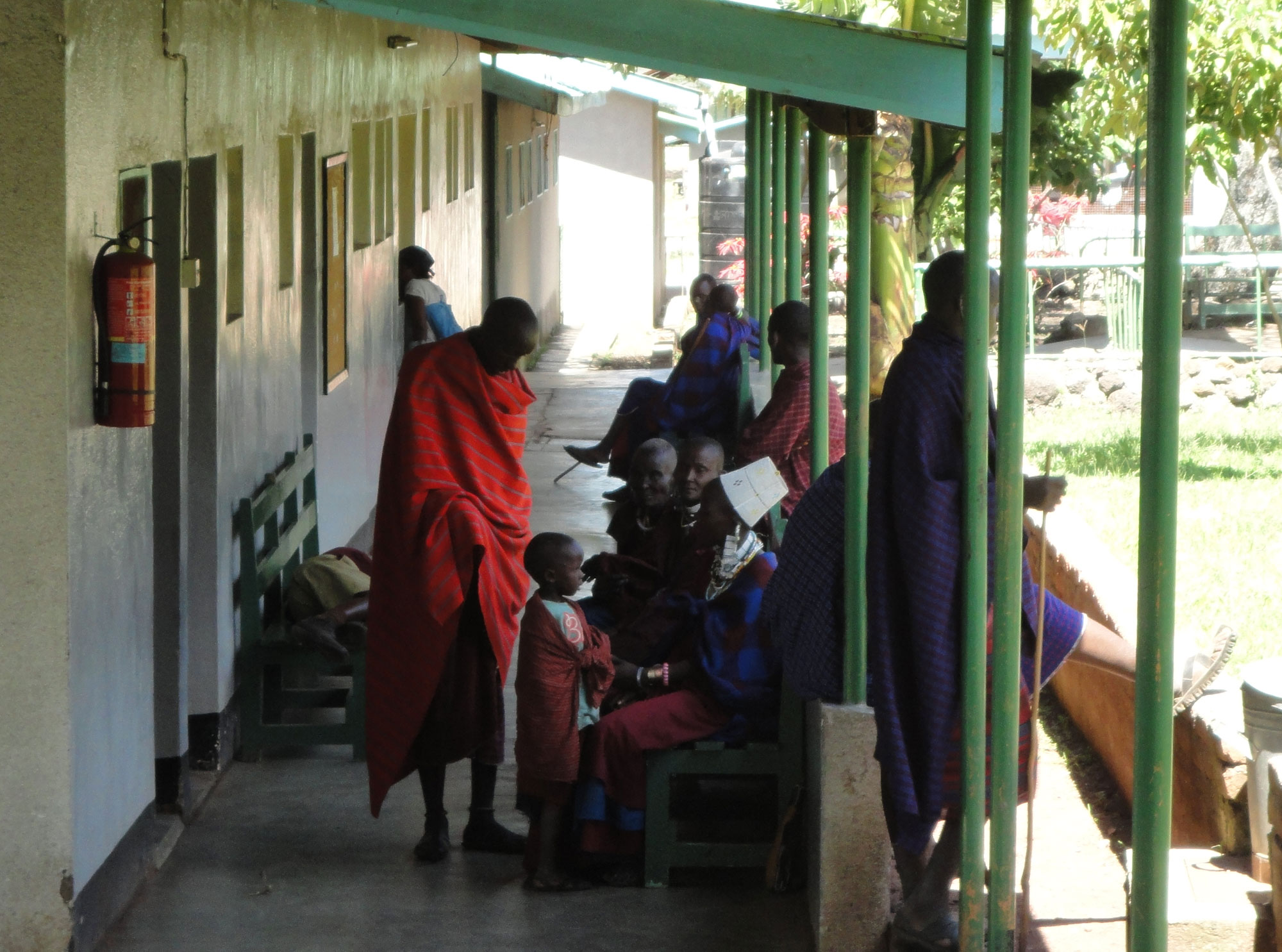 Travel Medicine - Massai waiting at the hospital to be treated.